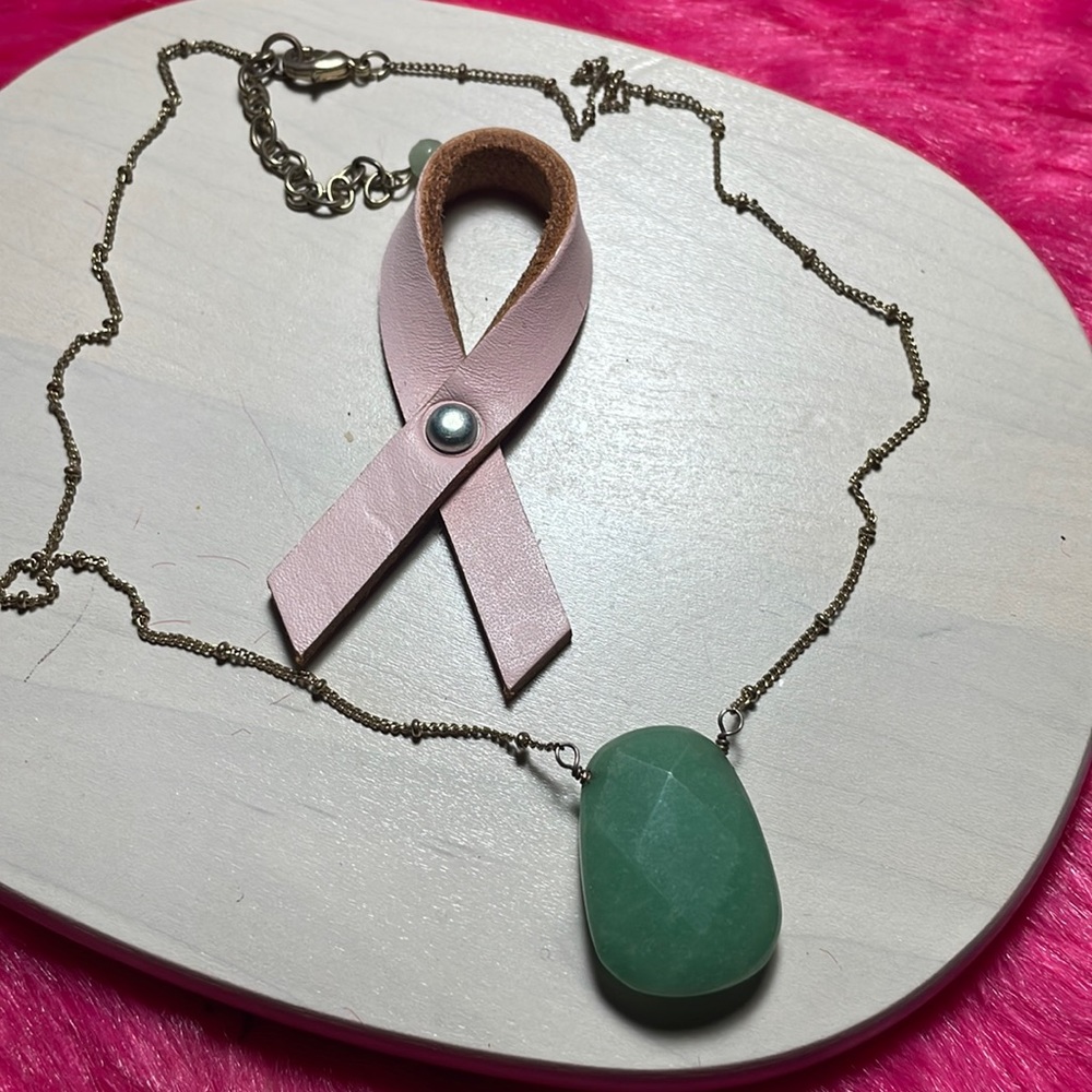 Vintage Jade Pendant 18” Necklace